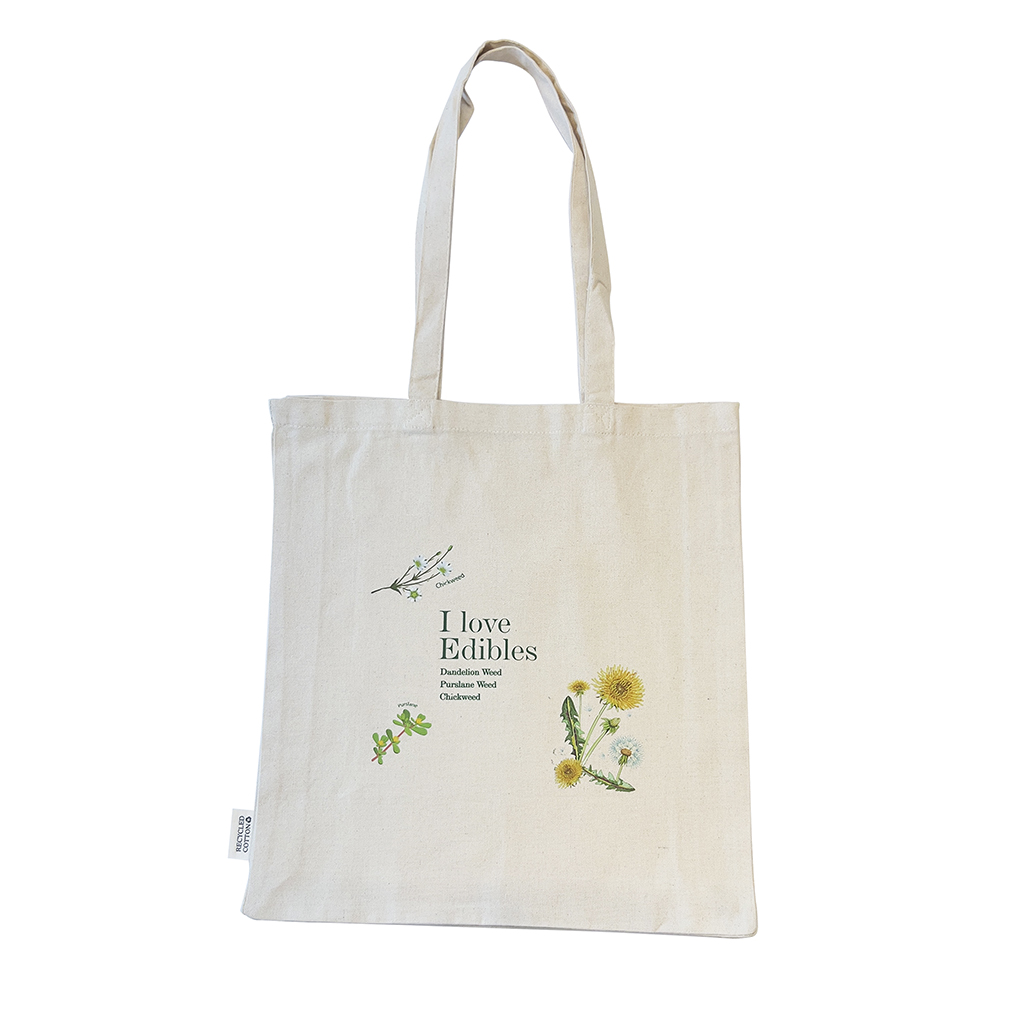 Tote Bag I Love Edibles, حقيبة أنا أحب الأطعمة