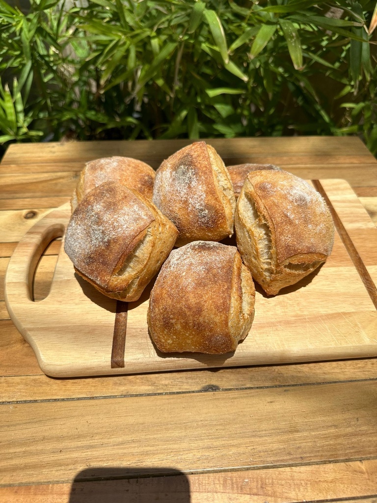 MLKÅ Bakery - Sourdough Ciabatta, 6 pieces ,مخبز ملكة - خبز تشباتا المخمر، 6 قطع