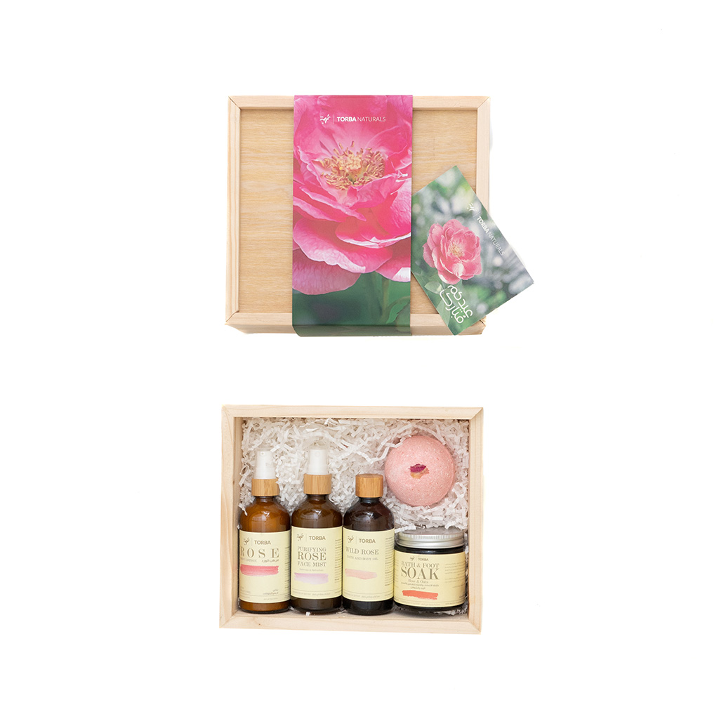 Rose Relaxation Spa Set ,مجموعة روز سبا