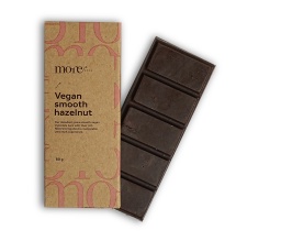 [All17973] Vegan Smooth Hazelnut More Chocolate Bar ,صندوق شوكولاتة مور مناسبة للنباتيين بالبندق الناعم